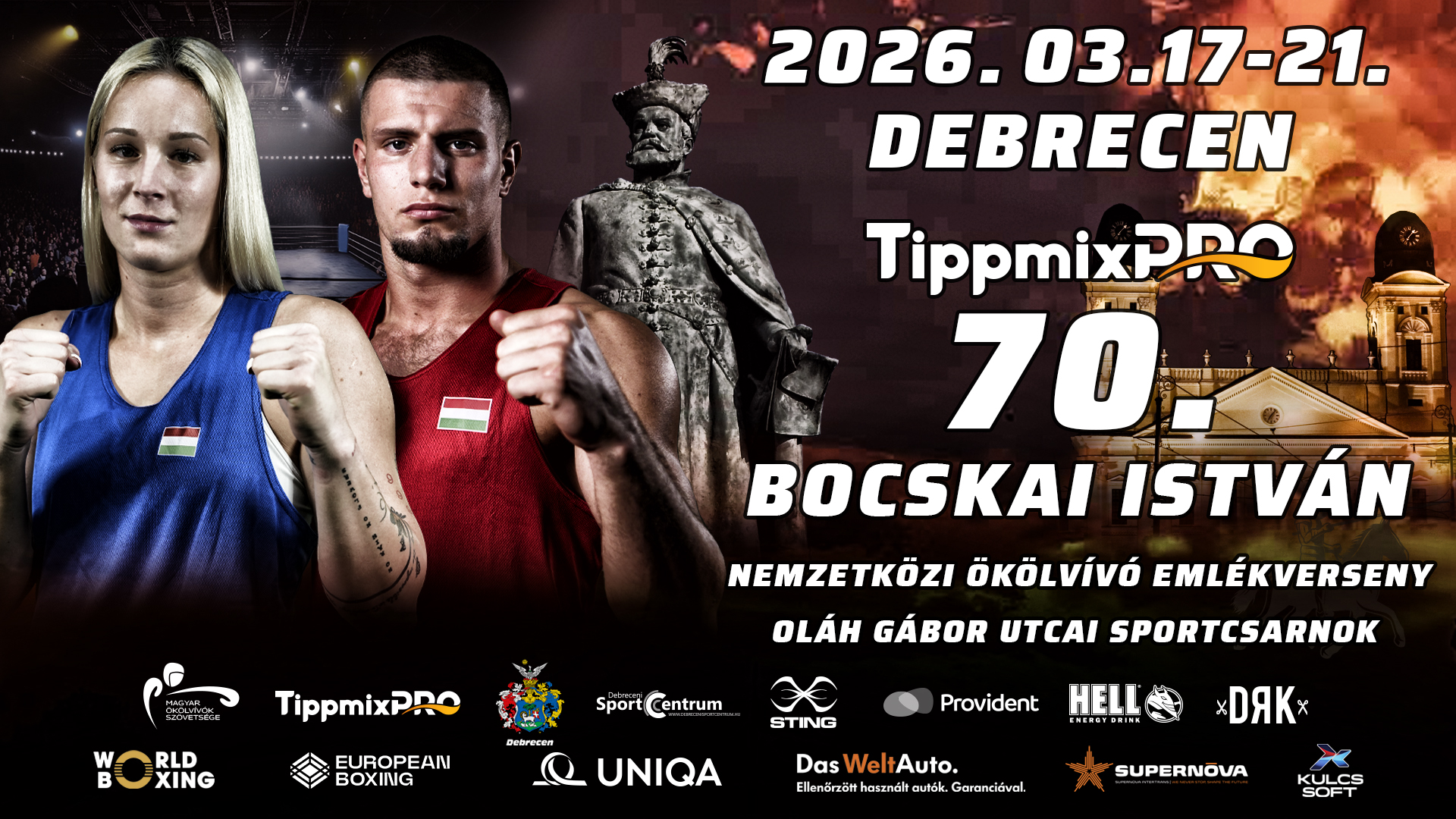 Rajtol a 70. Bocskai István Nemzetközi Ökölvívó Emlékverseny