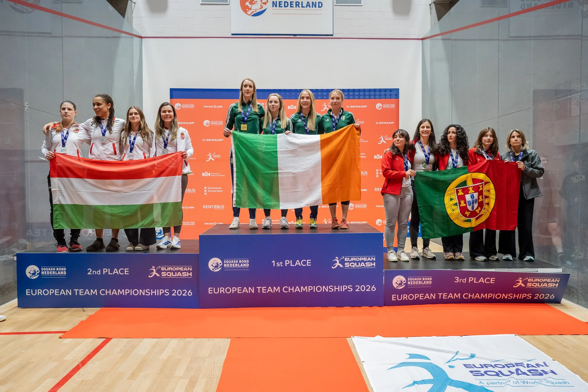 Eb-ezüstérmet szerzett a női squash válogatott