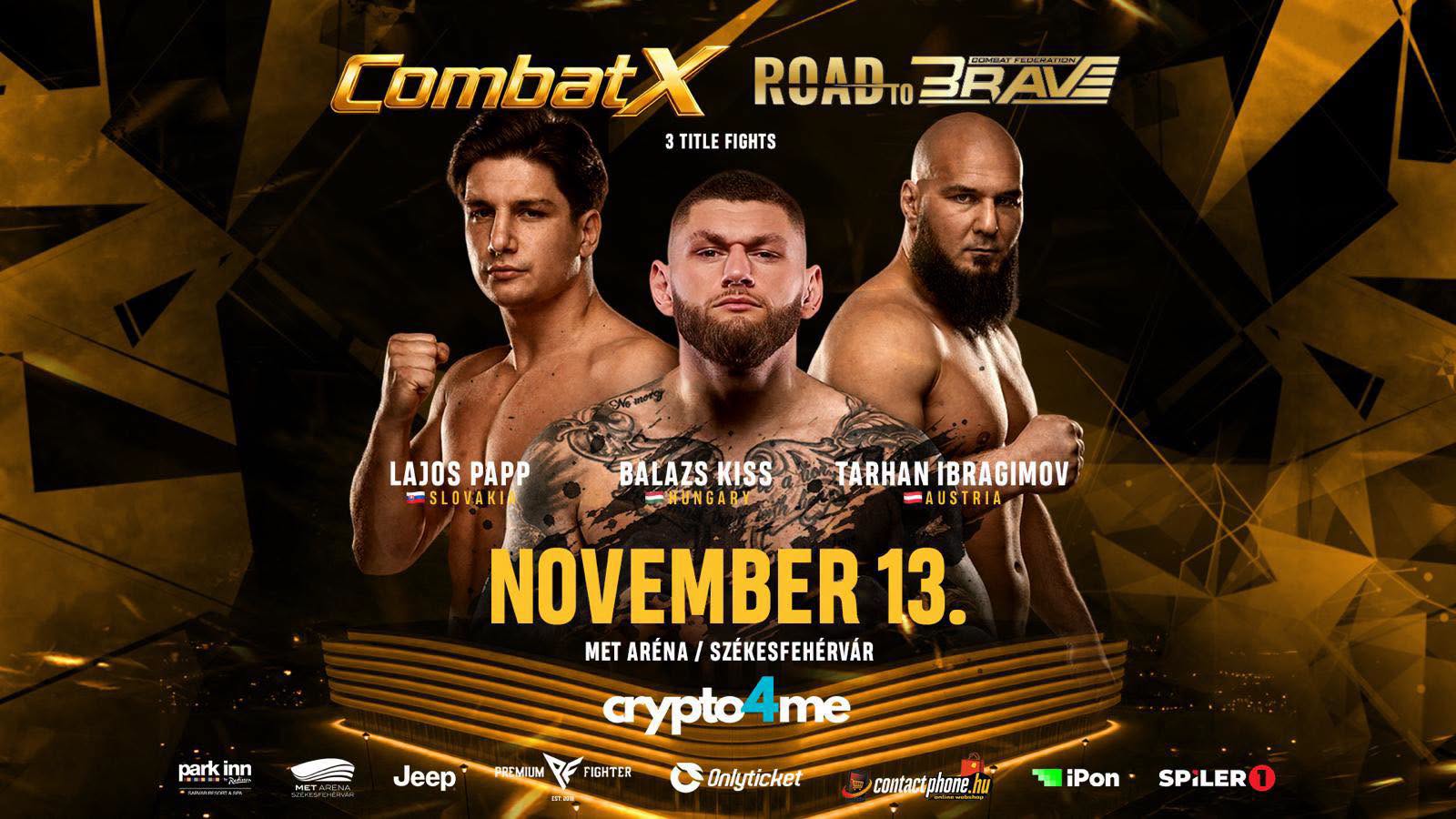 Nemzetközi MMA-gála Székesfehérváron - érkezik a CombatX